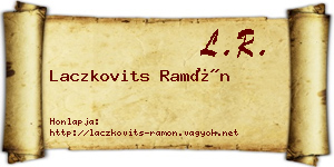Laczkovits Ramón névjegykártya